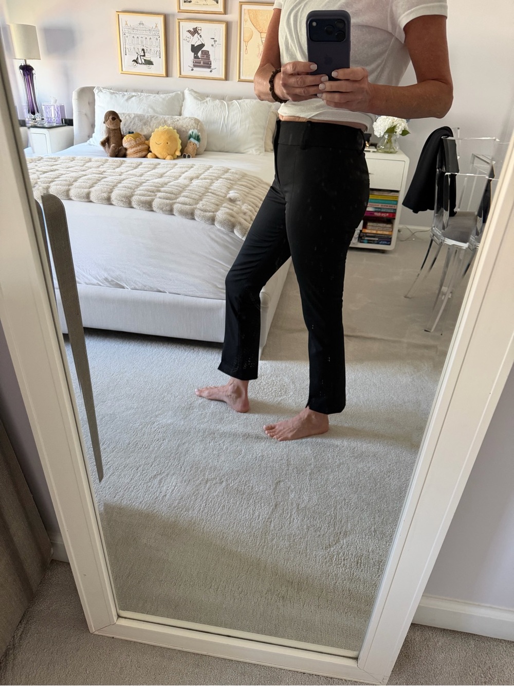 Alice and Olivia cropped flare pant
